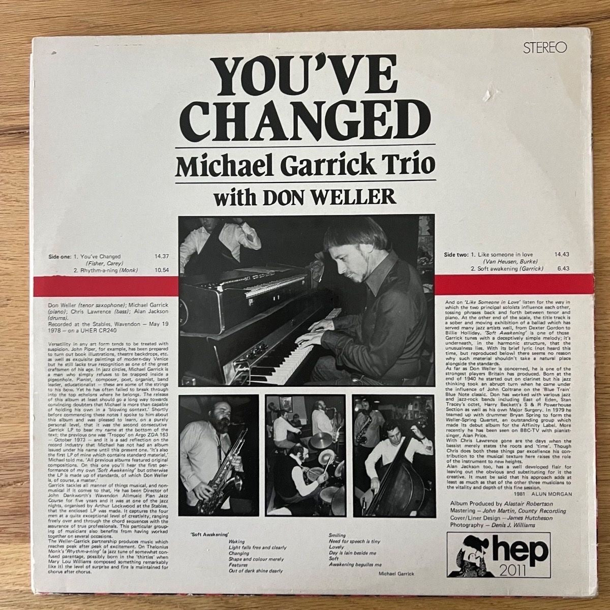 Michael Garrick Trio - You've Changed / 1. UK-Press. 1981 - (VG++/VG+)