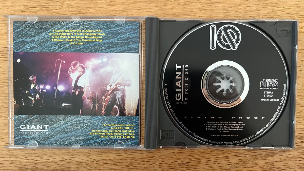 IQ - Living Proof / CD - German-Press. 1992  - (M-/M-)