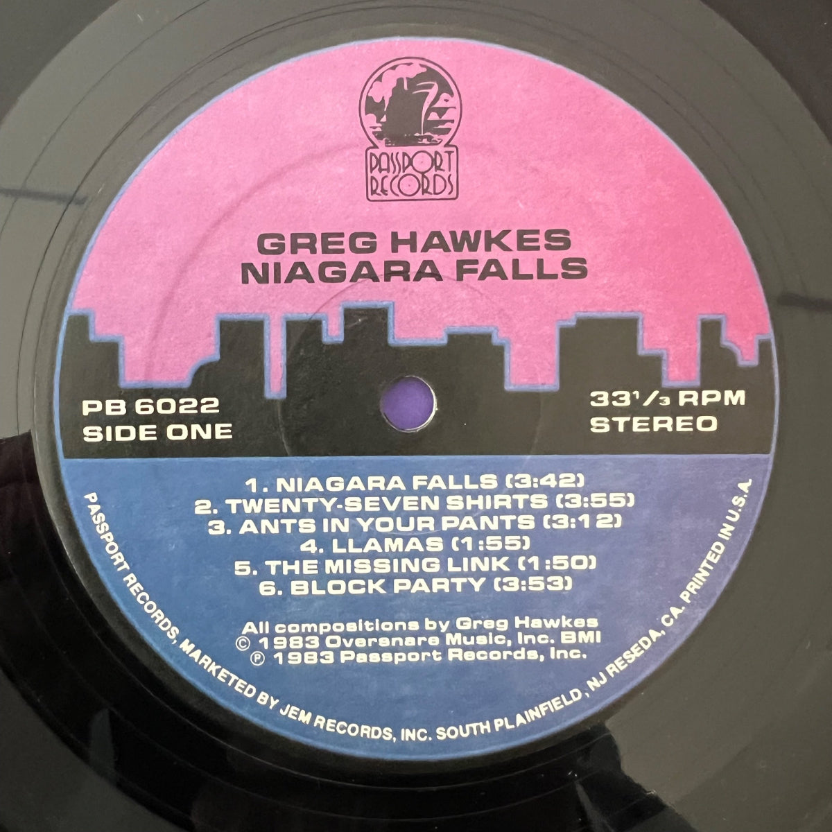 Greg Hawkes - Niagara Falls / 1. US-Press. 1983 - (M-/VG+)
