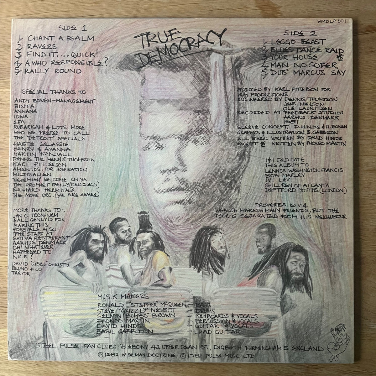 Steel Pulse - True Democracy / 1. UK-Press. 1982 - (M-/M-)