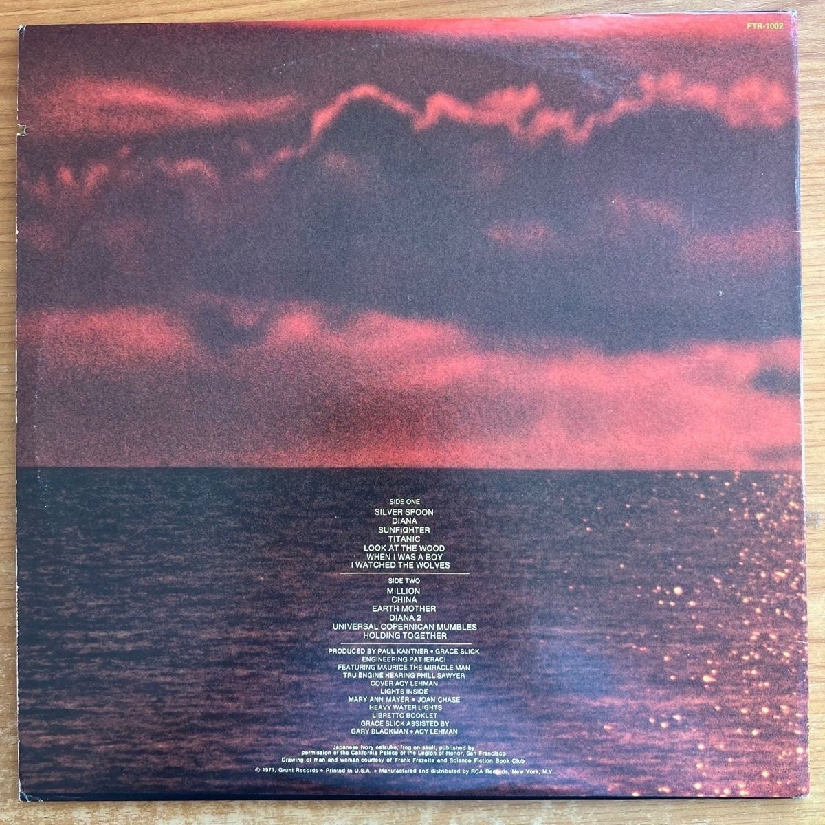 Paul Kantner, Grace Slick - Sunfighter / 1. US-Press. 1971 - (VG++/VG++)