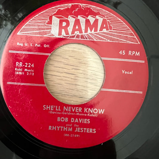 Bob Davies & The Rhythm Jesters - Never Anymore / 1. US-Press. 1957 - (VG+/Neutral)