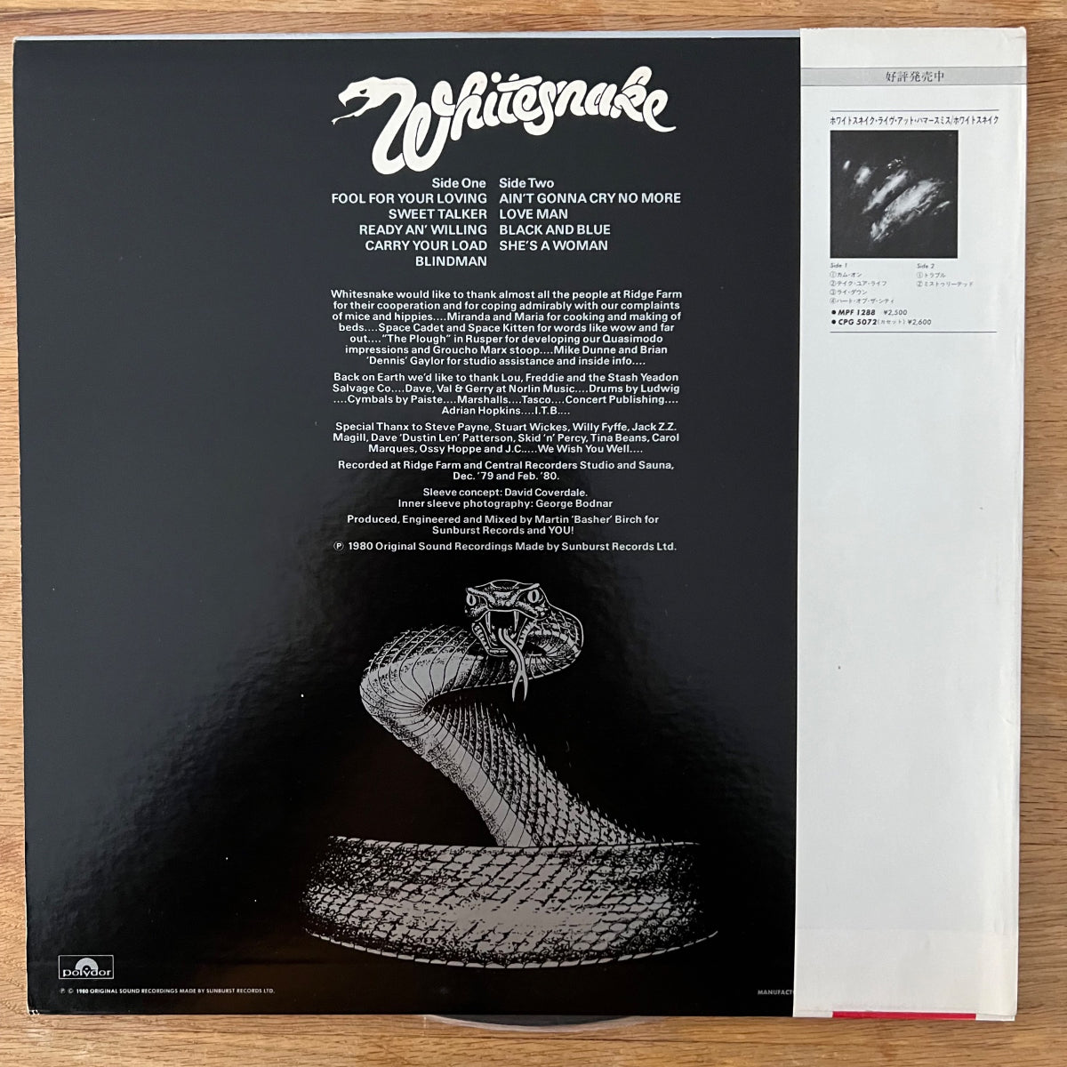 Whitesnake - Ready An' Willing / 1. Japan-Press. 1980 - (M-/M-)