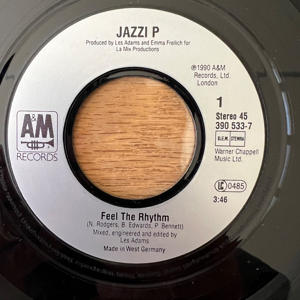 Jazzi P  Feel The Rhythm / 1. D-Press. 1990 - (M-/M-)