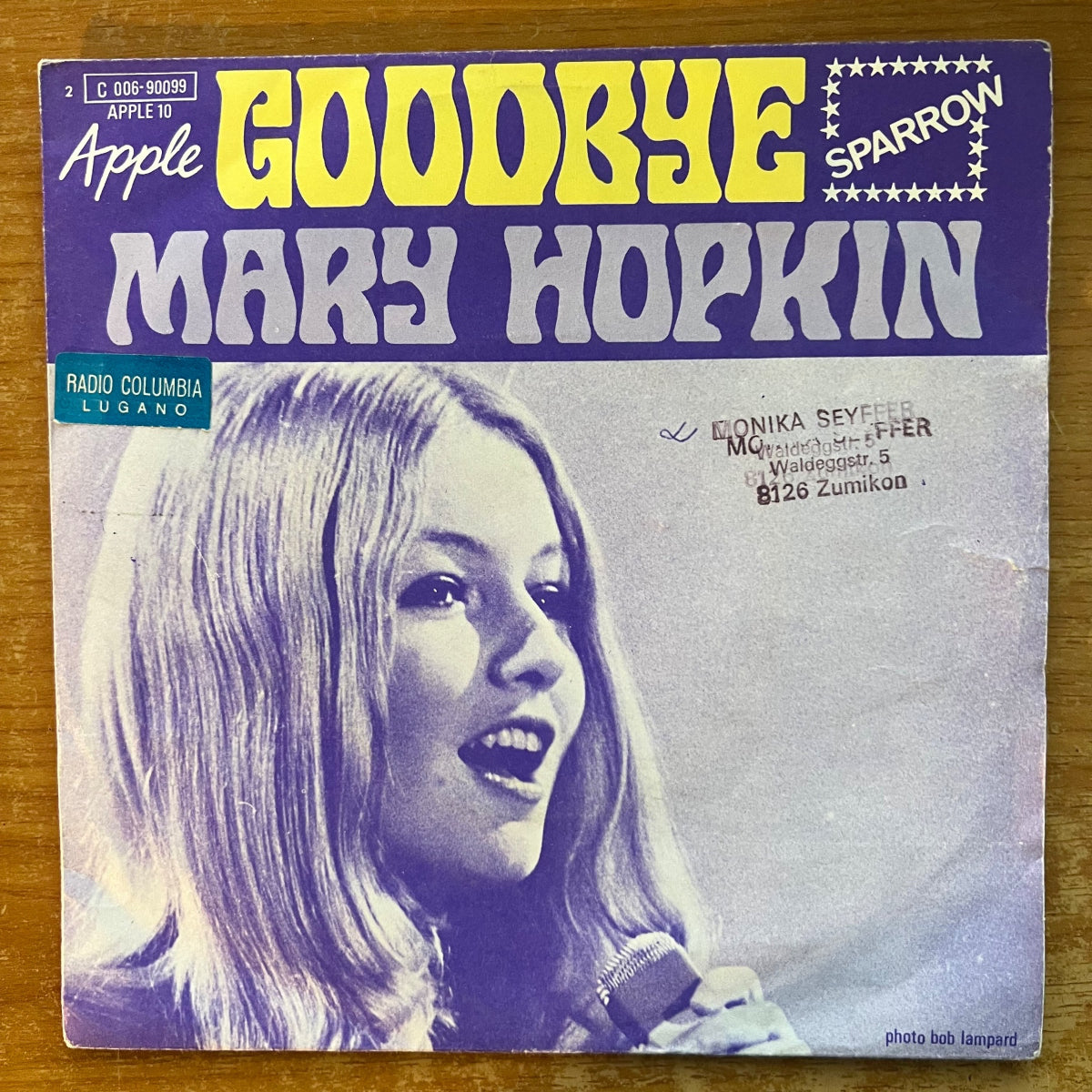 Mary Hopkin - Goodbye // 1. France-Press. 1969 - (VG+/VG+)