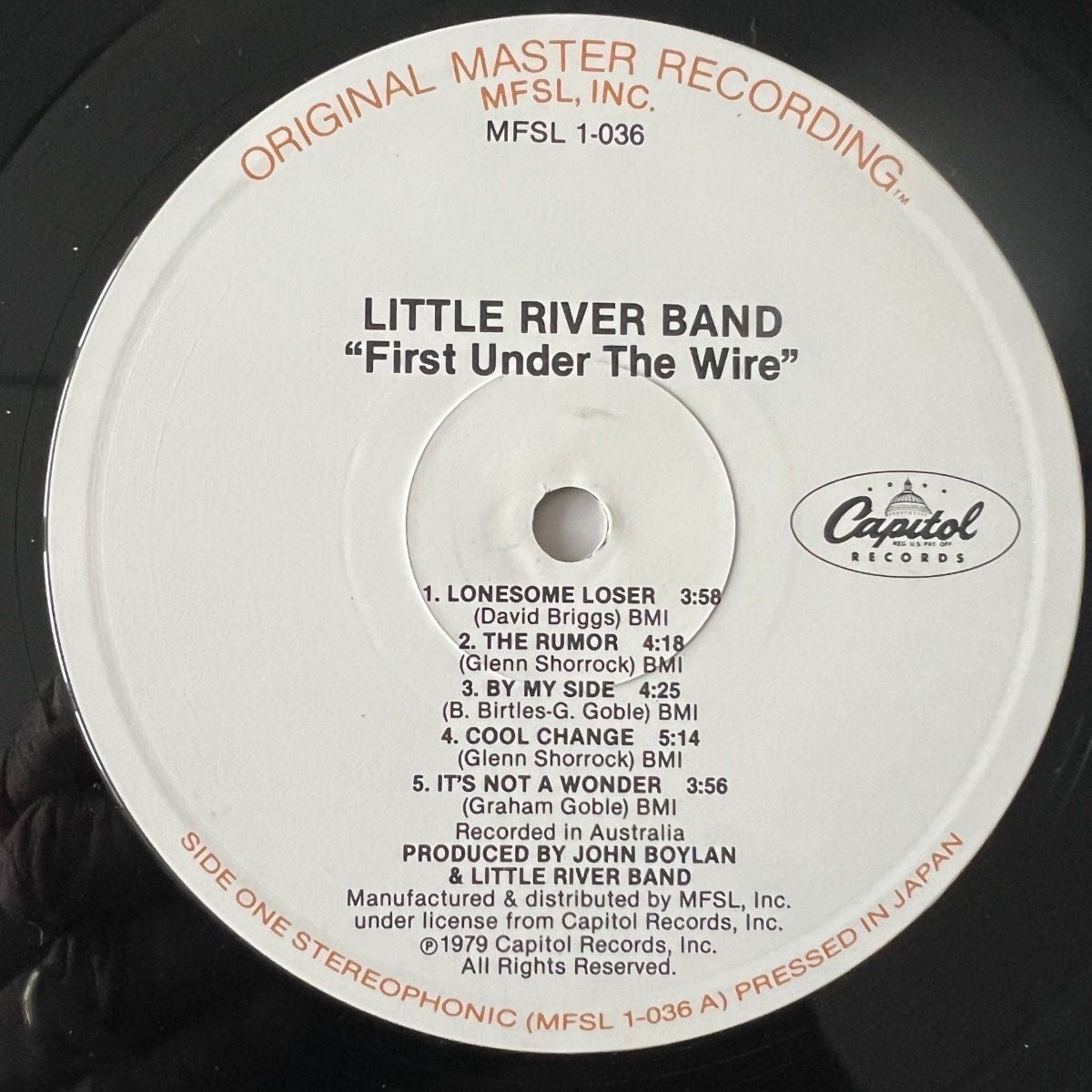 Little River Band - First Under the Wire /Audioph. MFSL 1980 - (M-/VG++)
