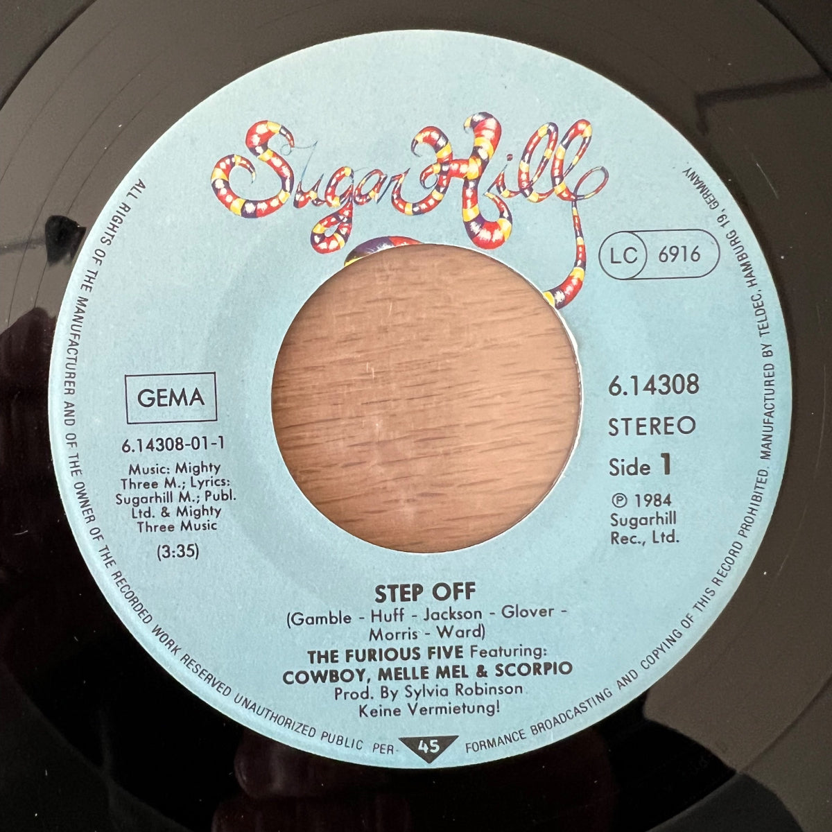 Furious Five, Cowboy, Melle Mel & Scorpio - Step Off / 1. D-Press. 1985 - (VG++/VG++)