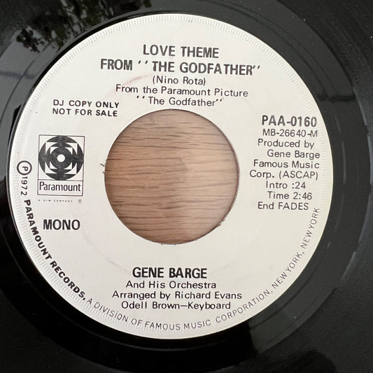 Gene Barge - Love Theme From "The Godfather" / US-Promo 1972 - (VG+/Neutral)