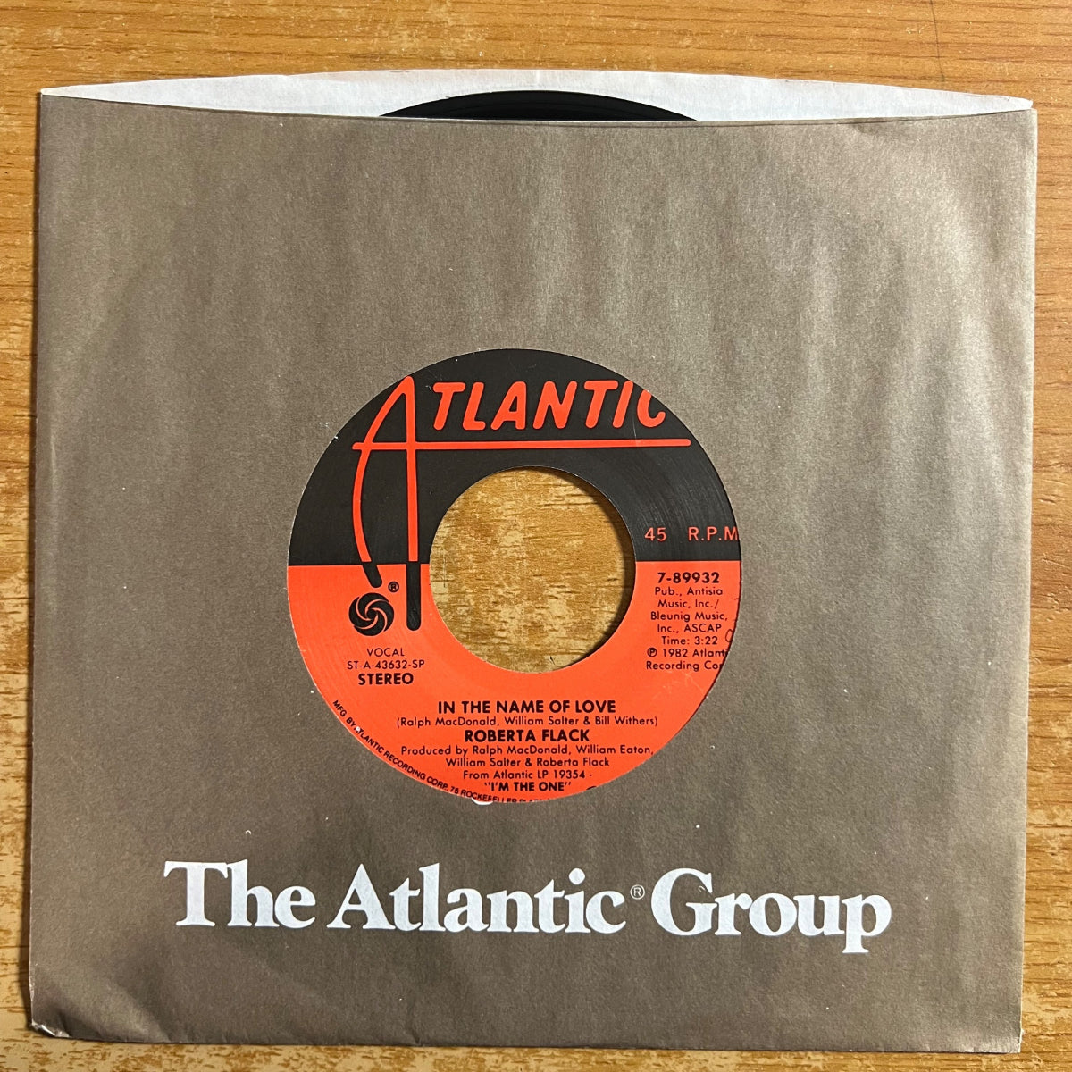 Roberta Flack - In The Name Of Love / 1. US Press. 1982 - (M-/M-)
