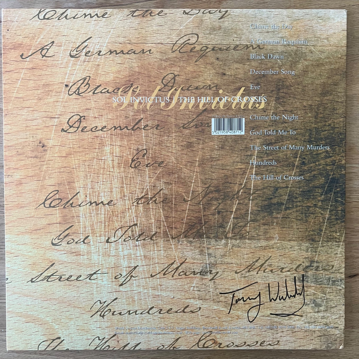 Sol Invictus - The Hill Of Crosses / 1st UK Press. 2000 - (Mint/M-)