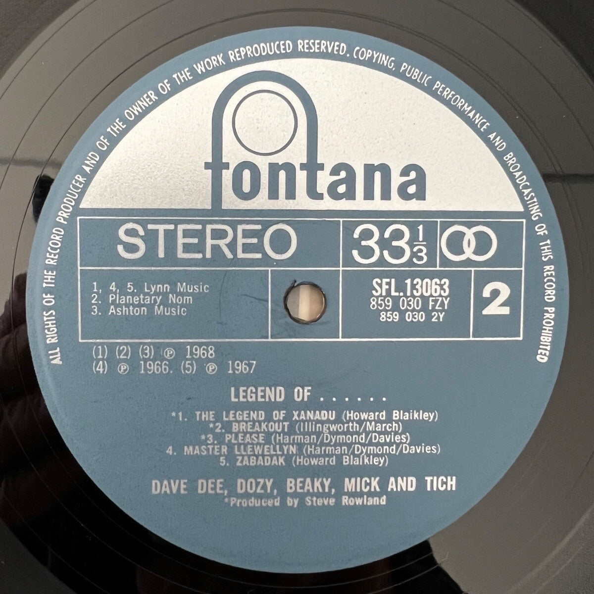 Dave Dee, Dozy, Beaky, Mick et Tich - Legend Of / 1re édition britannique. 1969 - (M-/M-)