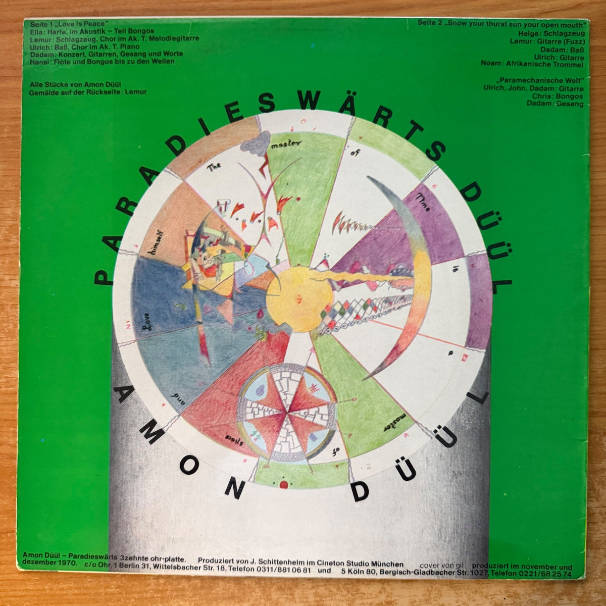 Amon Düül - Paradieswärts Düül / 1. D-Press. 1971 - (VG++/VG++)