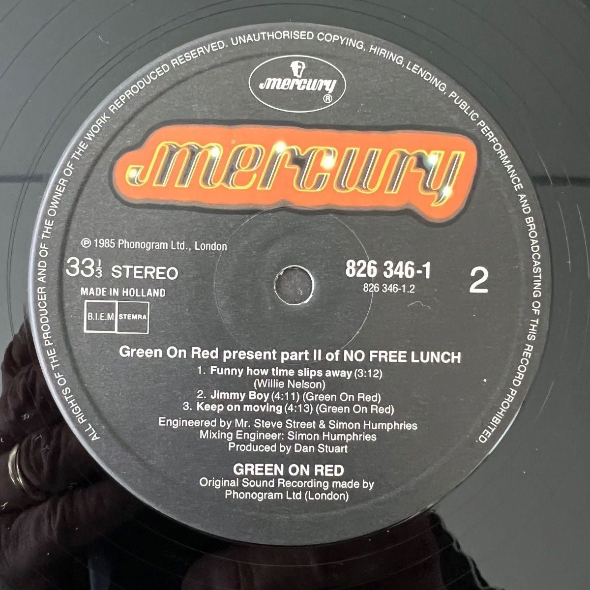 Green On Red - No Free Lunch / 1- NL-Press. 1985 - (M-/M-)