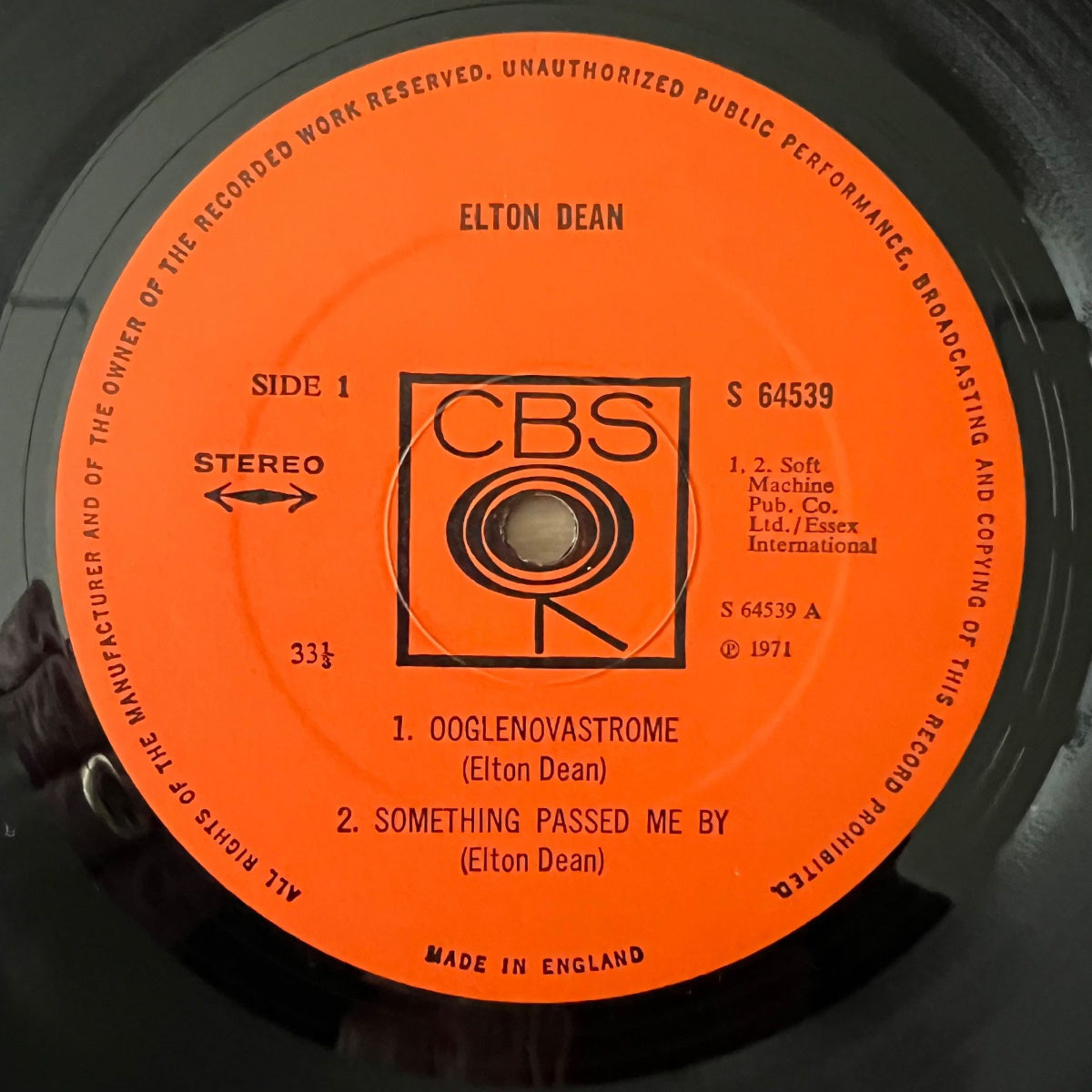 Elton Dean - Same / 1. UK-Press. 1971 - (M-/VG++)