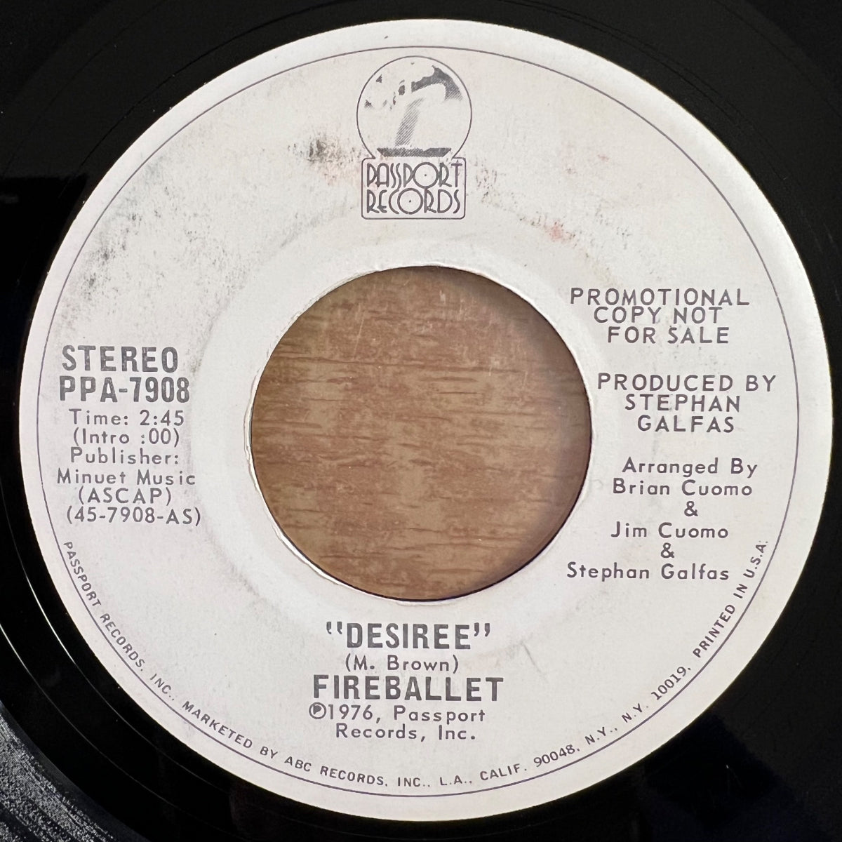 Fireballet - Desiree / US-Promo 1976 - Symphonic Progrock - (M-/Neutral)