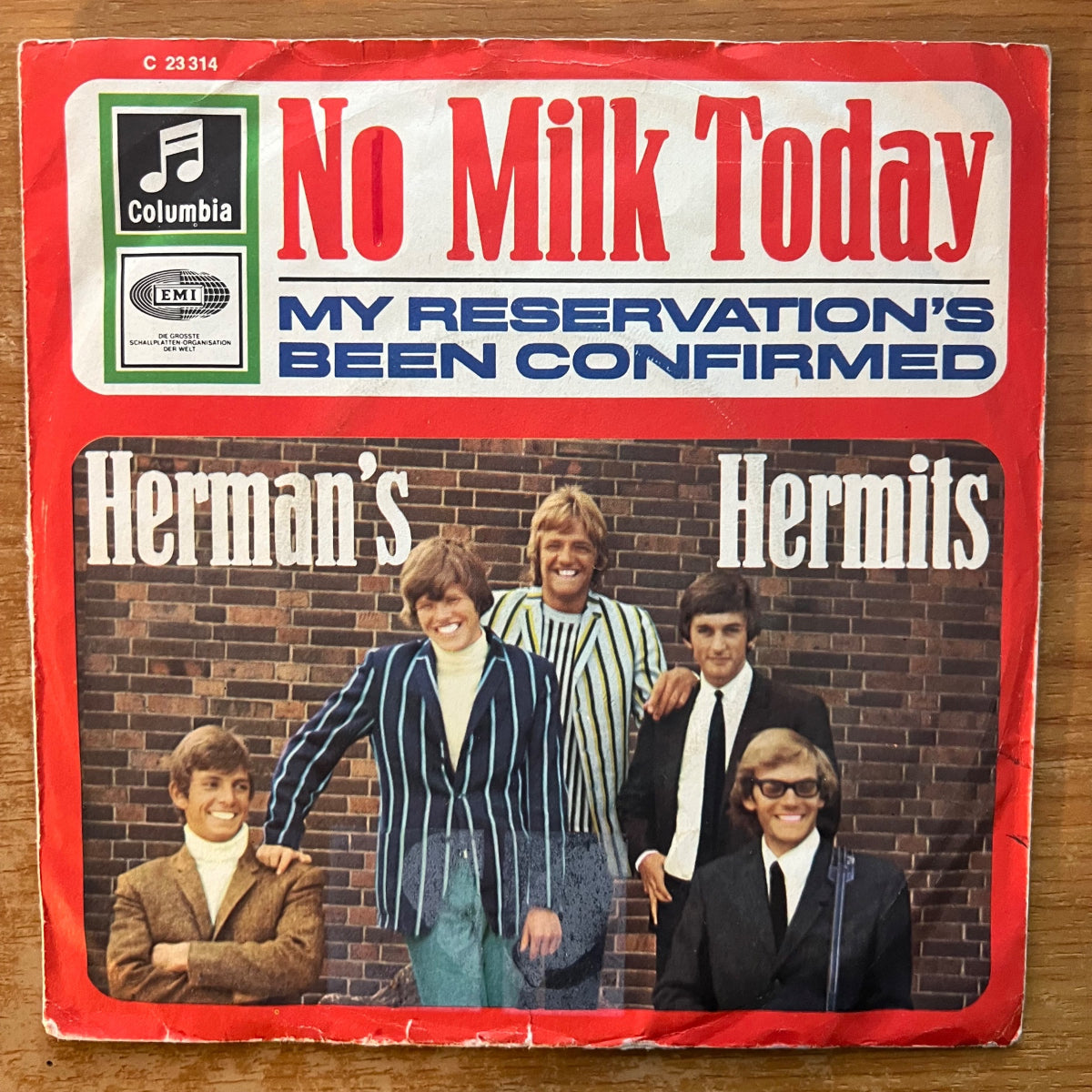 Herman's Hermits - No Milk Today / D-Press. 1966 - (VG++/VG+)