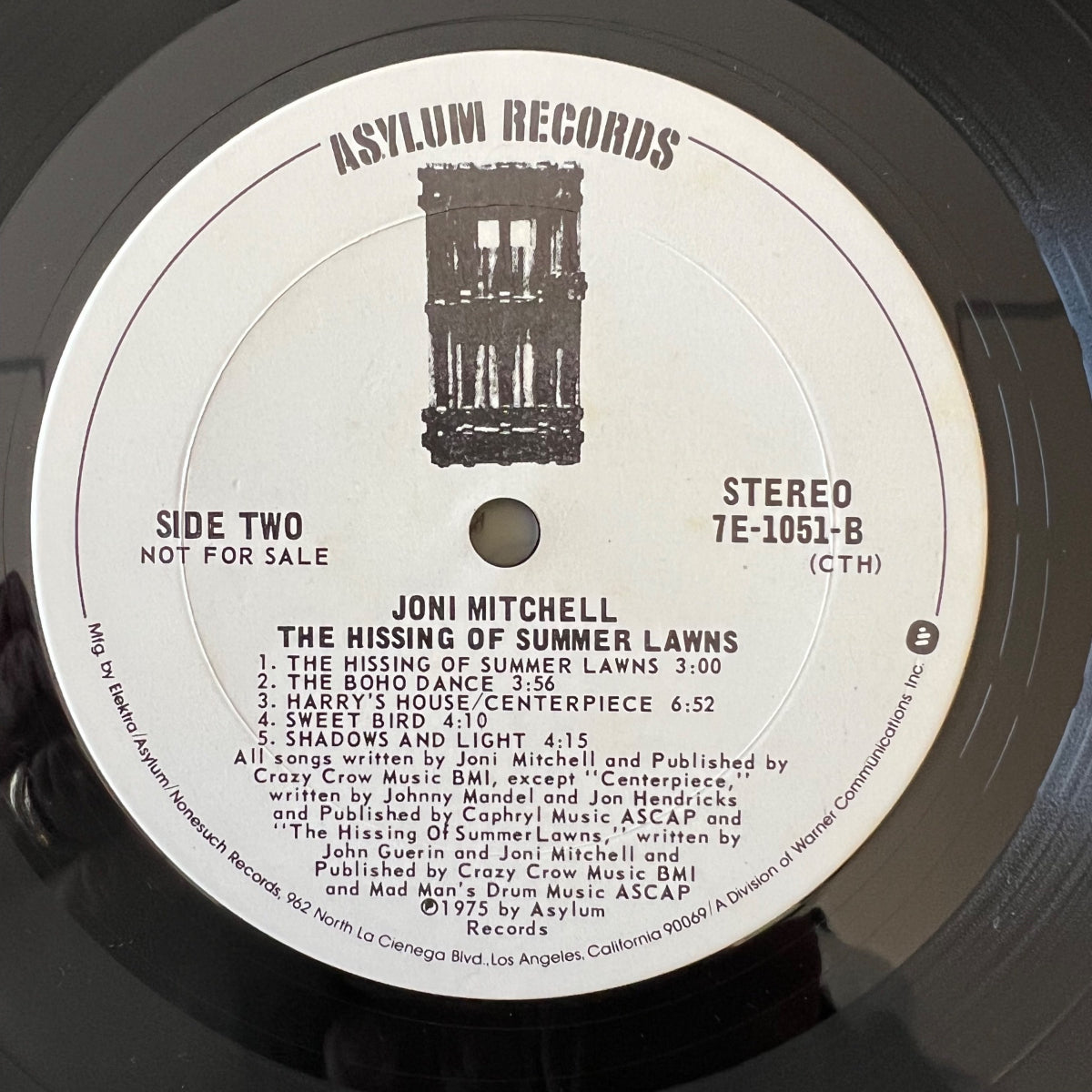 Joni Mitchell - The Hissing Of Summer Lawns / US-Promo 1975 - (M-/M-)