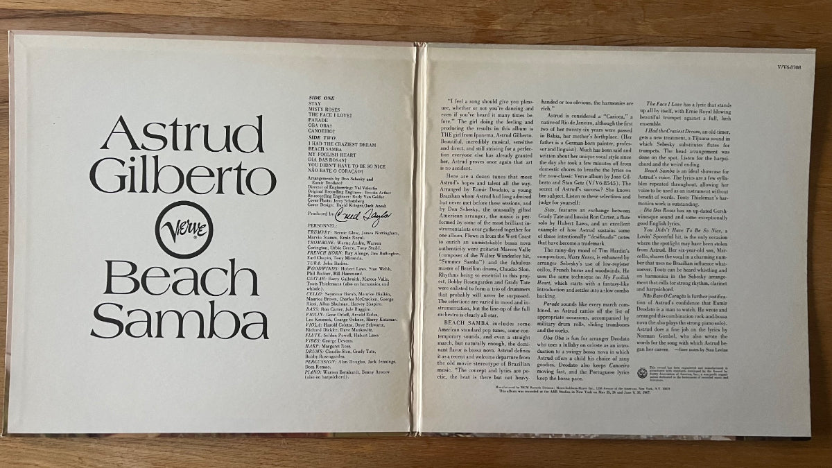 Astrud Gilberto - Beach Samba / 1. US-Press. 1967 - (M-/VG++)