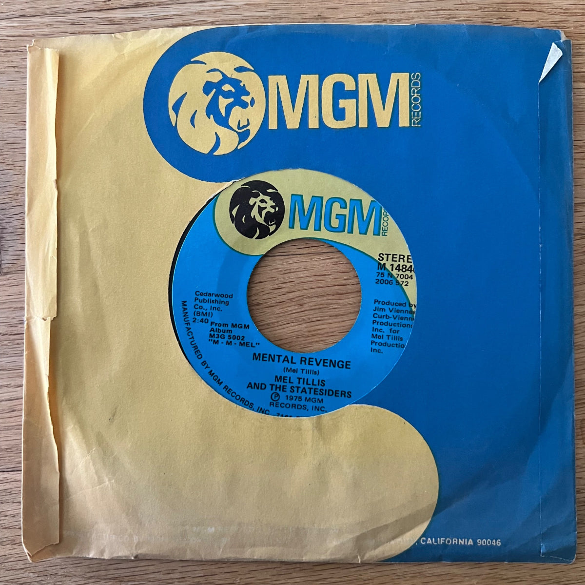 Mel Tillis & Statesiders - Mental Revange / 1. US-Press. 1976 - (M-/VG+)