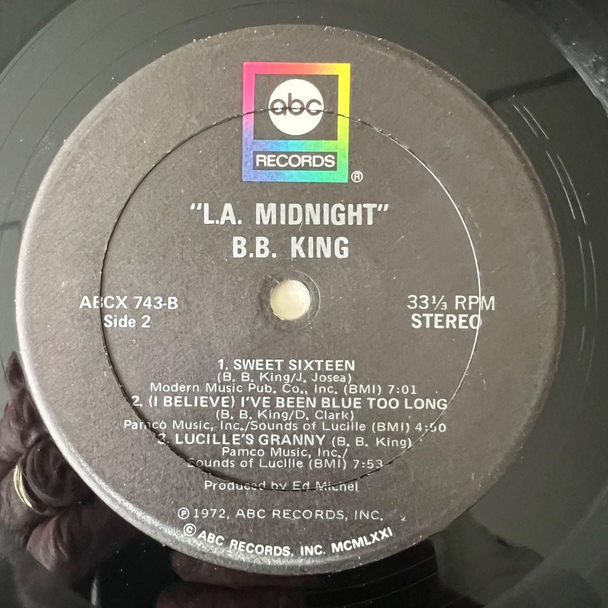 B.B. King - L.A. Midnight / 1. US-Press. 1972 - (M-/M-)