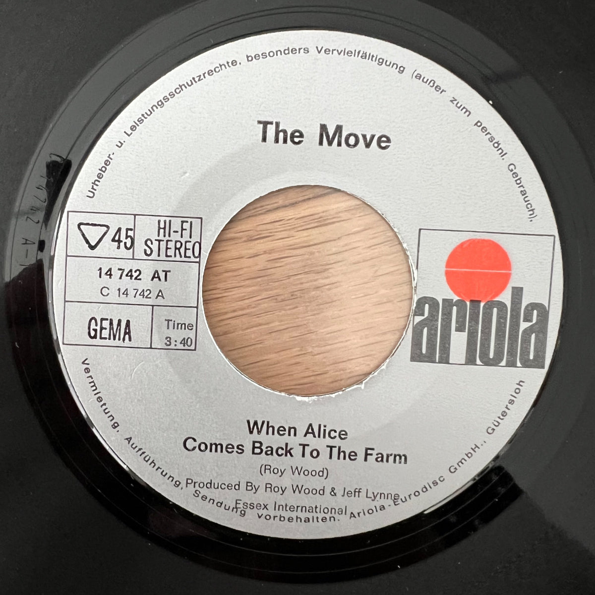 Move - When Alice Comes Back To The Farm / 1. D-Press. 1970 - (M-/VG++)