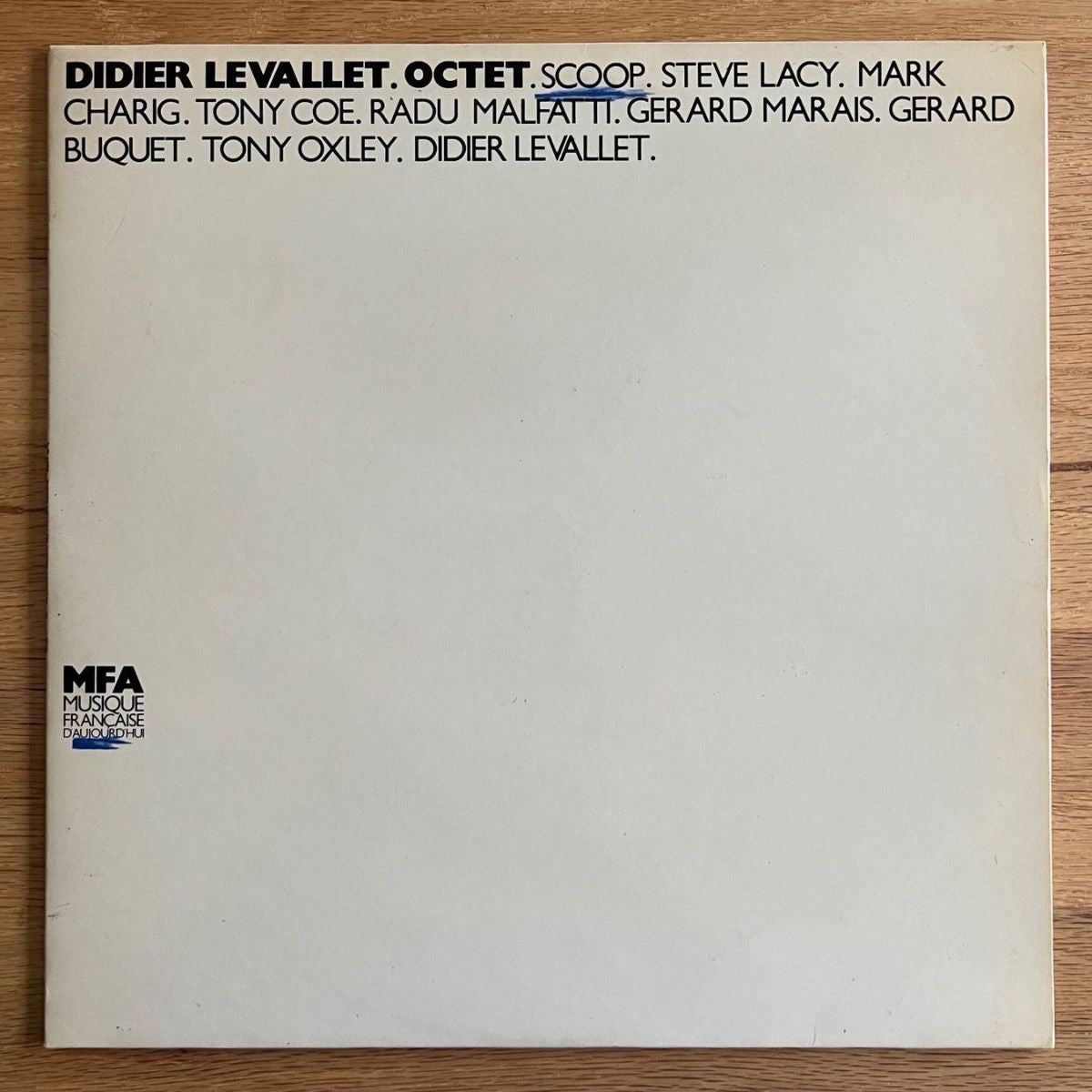 Didier Levallet Octet - Scoop / 1. France-Press. 1983 - (M-/M-)