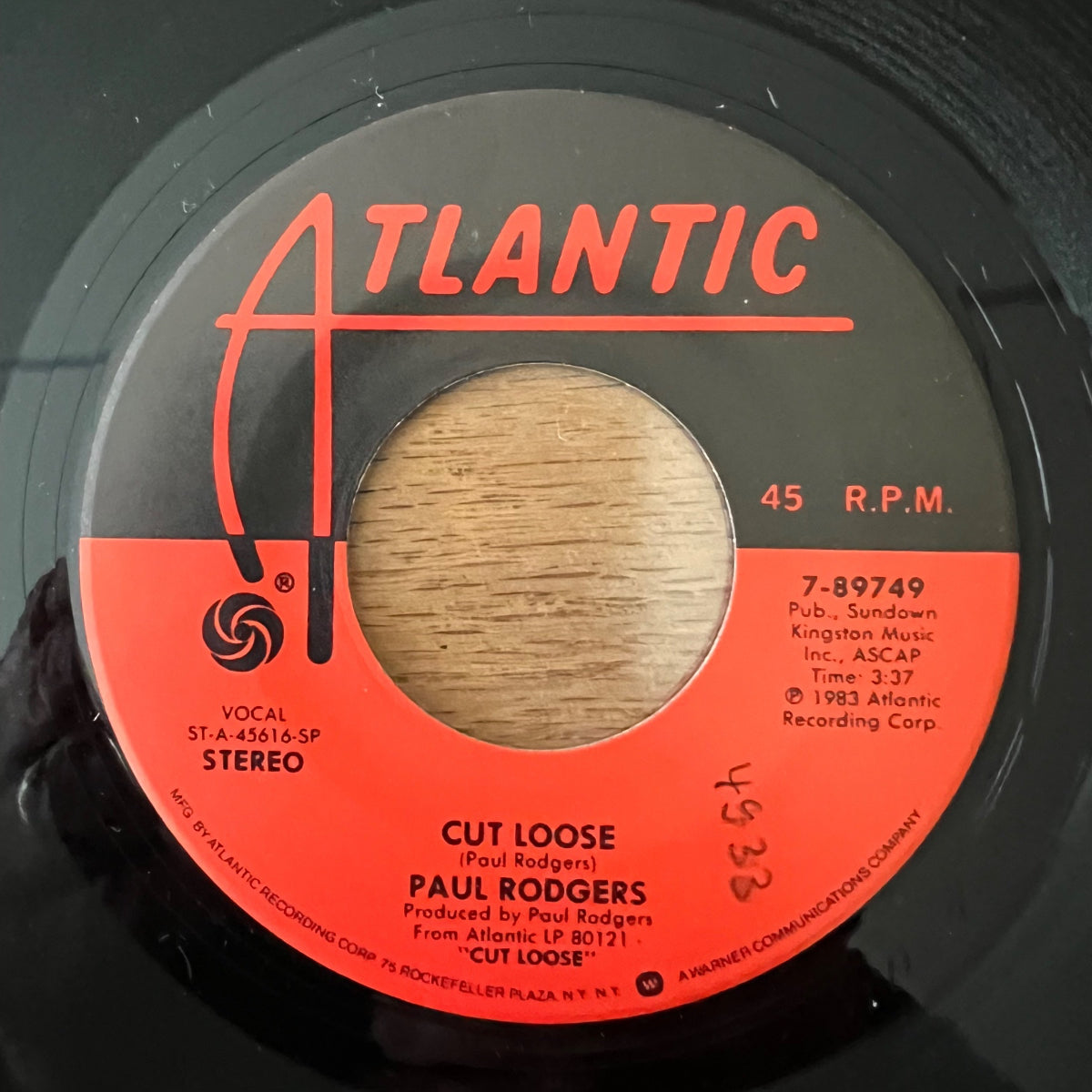 Paul Rodgers - Cut Loose / 1. US-Press. 1983 - (M-/VG++)