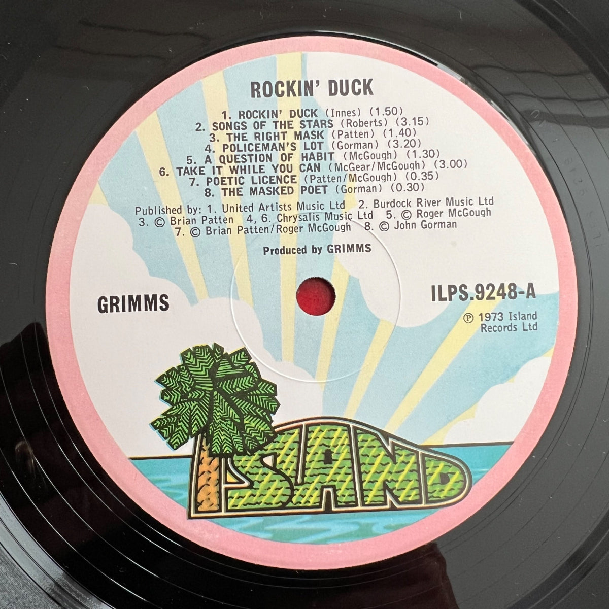 Grimms - Rockin' Duck / 1st UK Press. 1973 - (M-/VG+)
