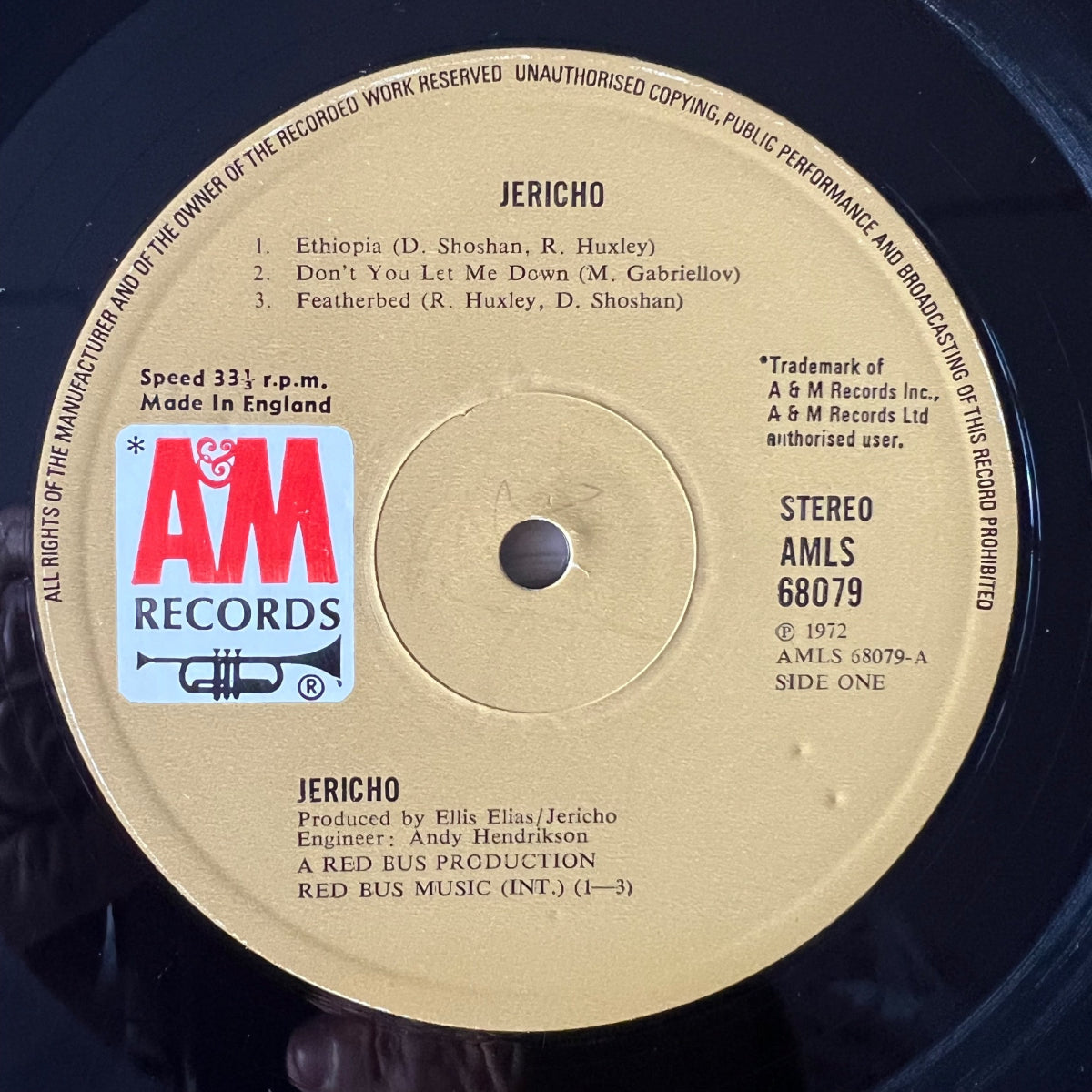 Jericho - Same / 1. UK-Press. 1972 - (VG++/VG+)