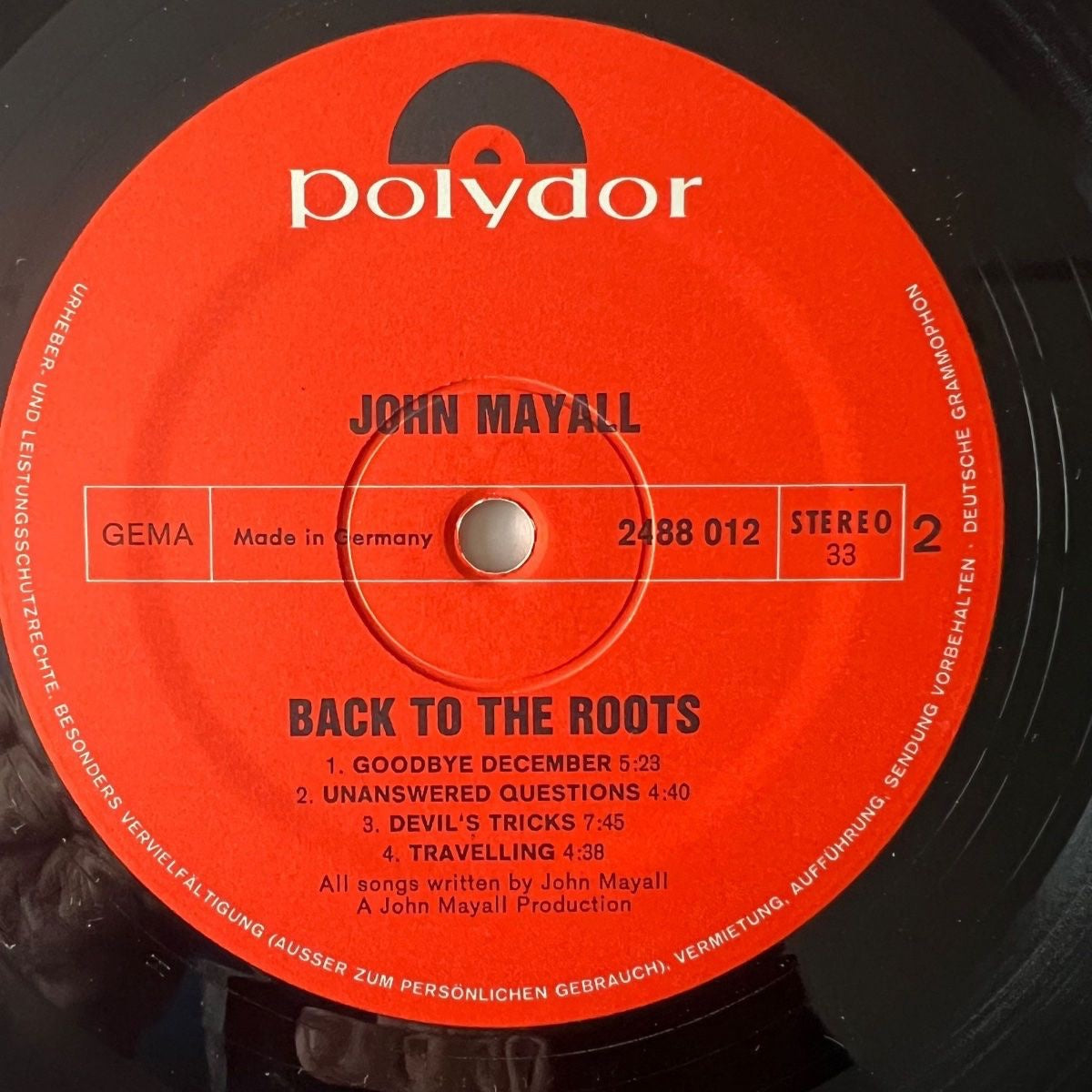 John Mayall - Back To The Roots / 2 LP - 1. D-Press. 1971 - (M-/M-)