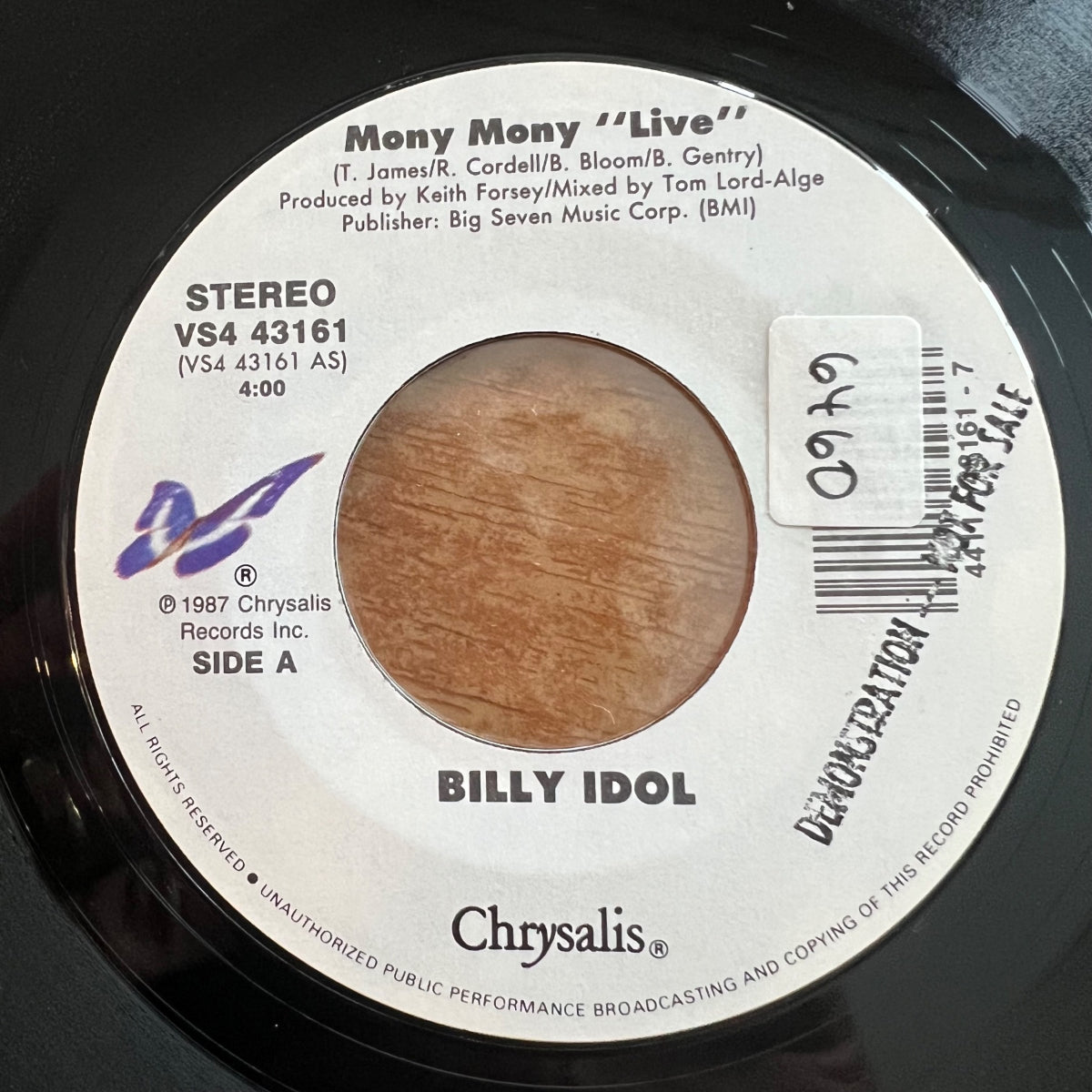 Billy Idol - Mony Mony (Live) / 1. US-Press. 1987 - (M-/VG++)