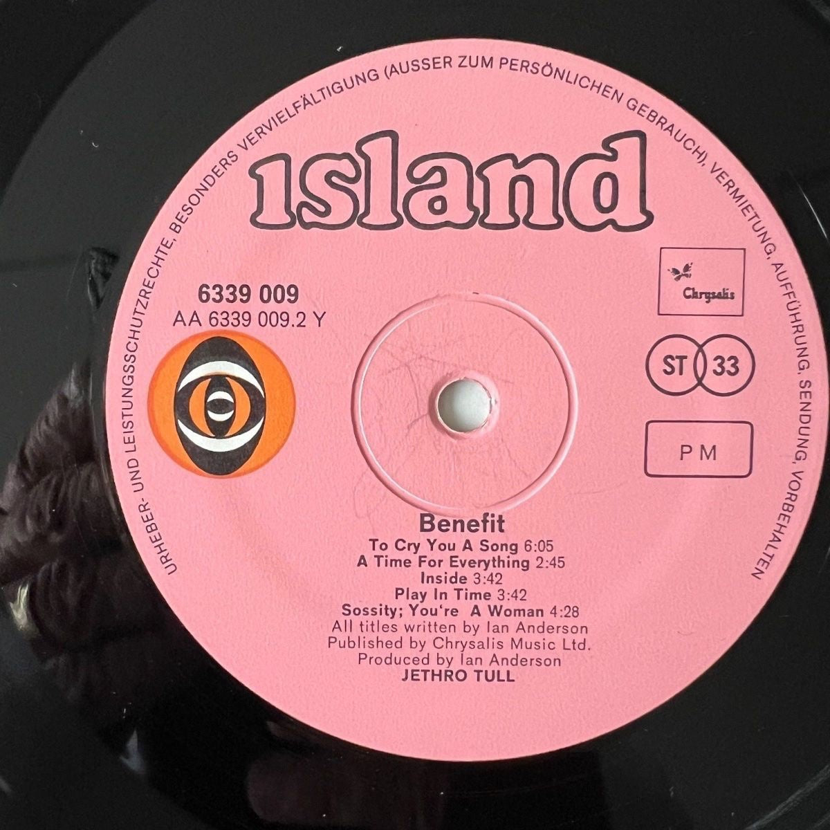 Jethro Tull - Benefit / 1. D-Press. 1970 - Incl. POSTER - (M-/M-)