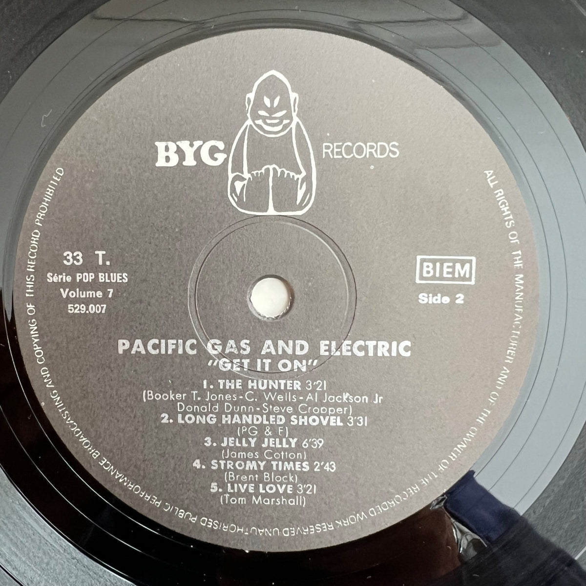 Pacific Gas & Electric - Get It On / France-Press. RE von 1969 - (M-/VG++)