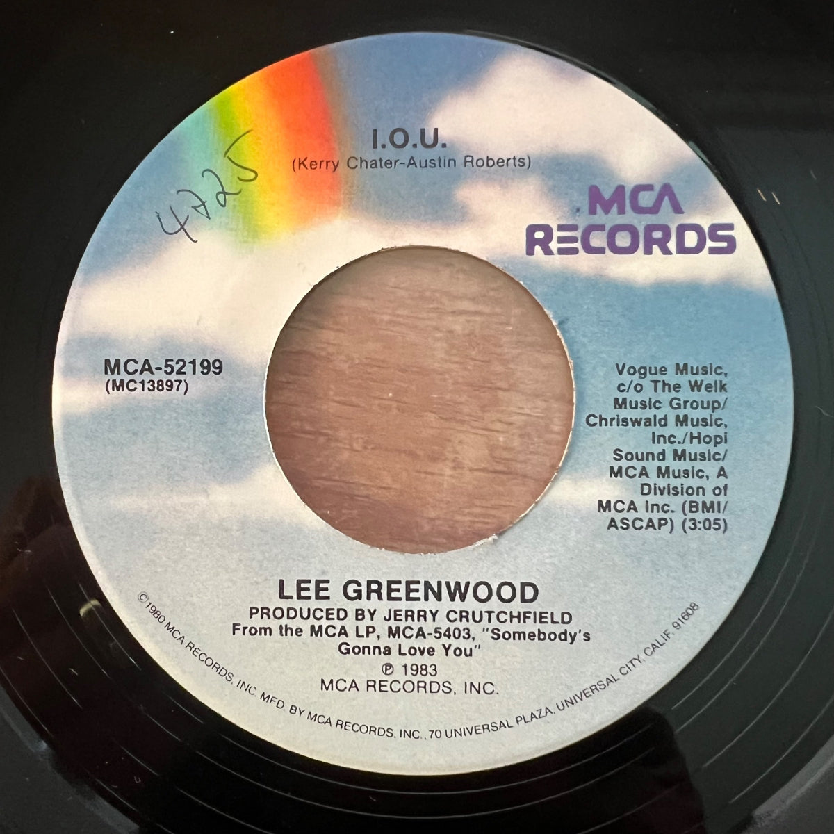 Lee Greenwood - I.O.U. / 1. US-Press. 1983 - (M-/VG++)
