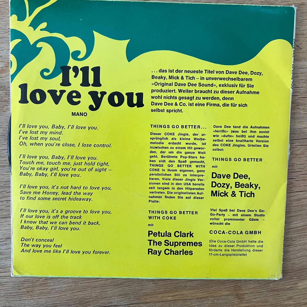 Dave Dee, Dozy, Beaky, Mick & Tich - I'll Love You / 1. D-Press. 1968 - (M-/VG++)