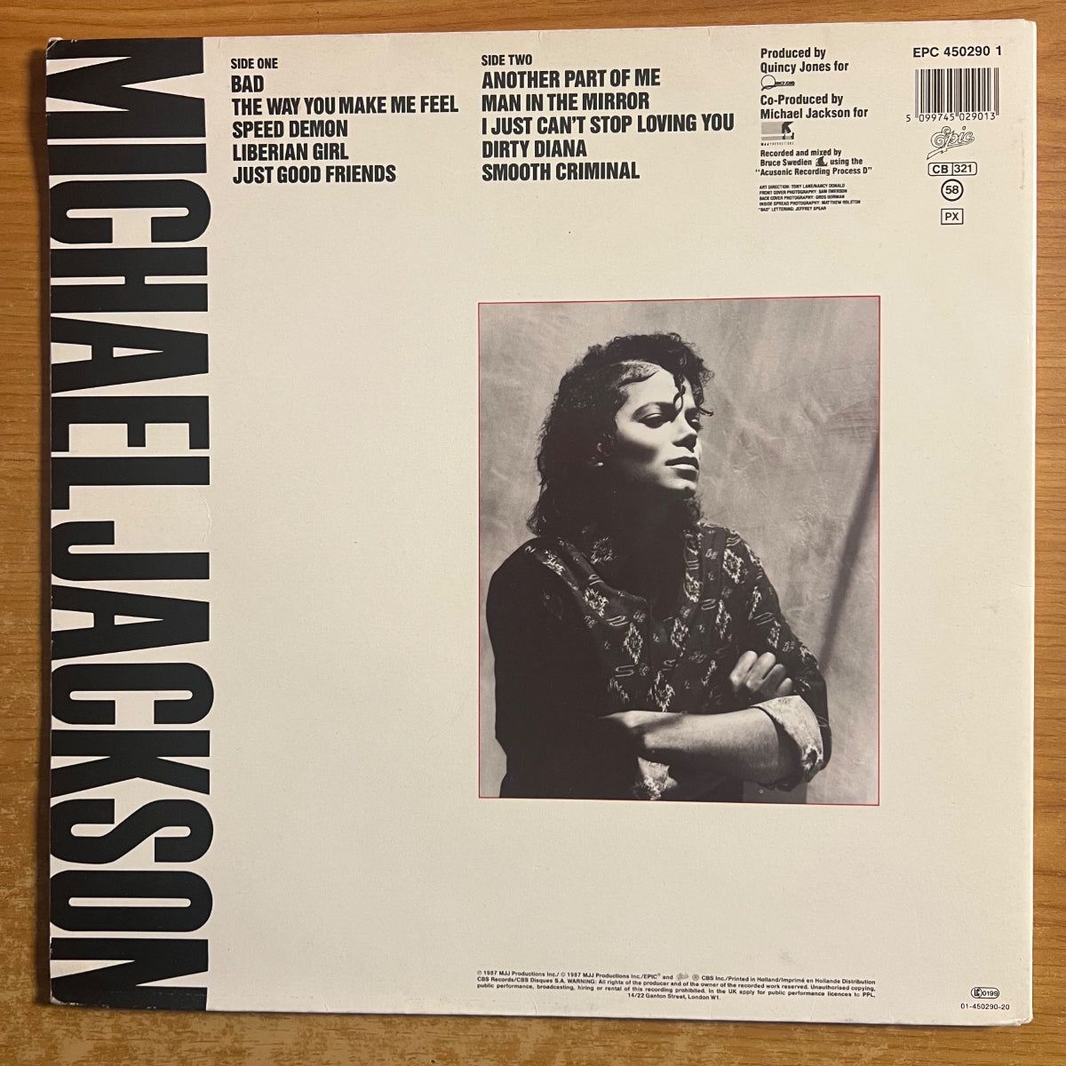 Michael Jackson - Bad / 1. EU-Press. 1987 - (M-/VG++)