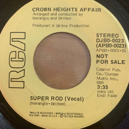 Crown Heights Affair - Super Rod // US-Promo 1973 - (M-/Neutral)