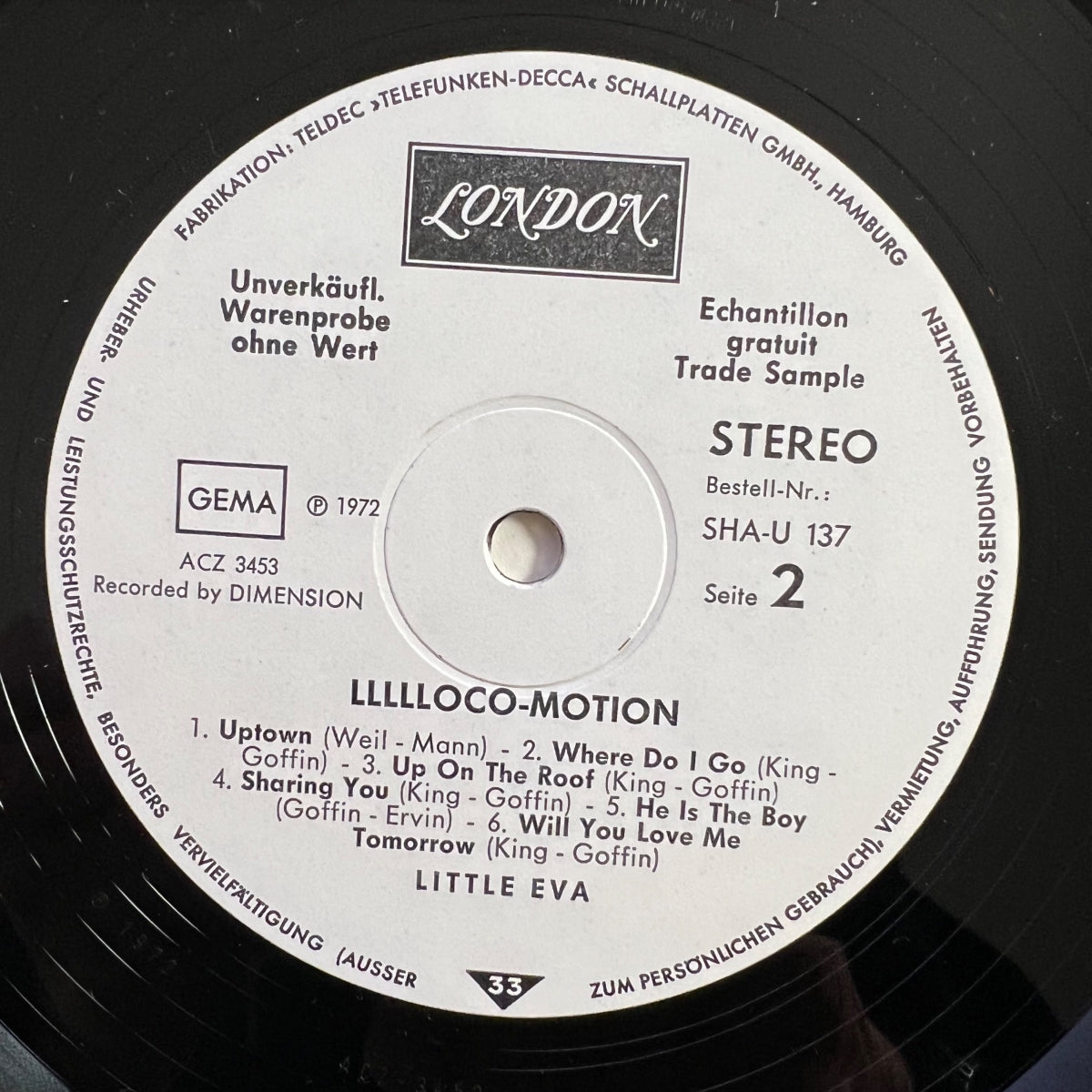 Little Eva - Llllloco-Motion / D.-Promo  1972 - (M-/VG++)