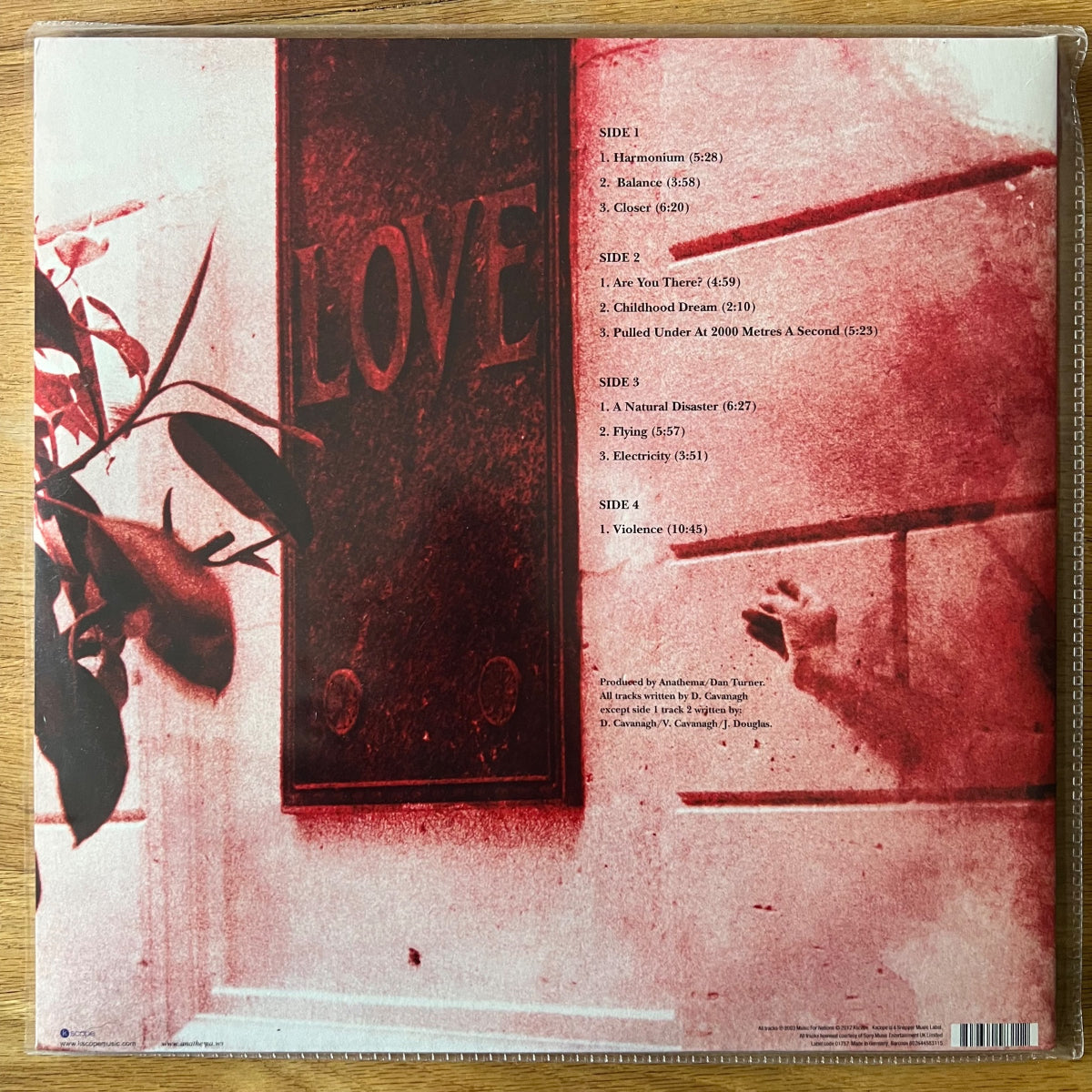 Anathema - A Natural Disaster / 2 LP - 1st Press.on Vinyl 2012 - (Mint / Mint)