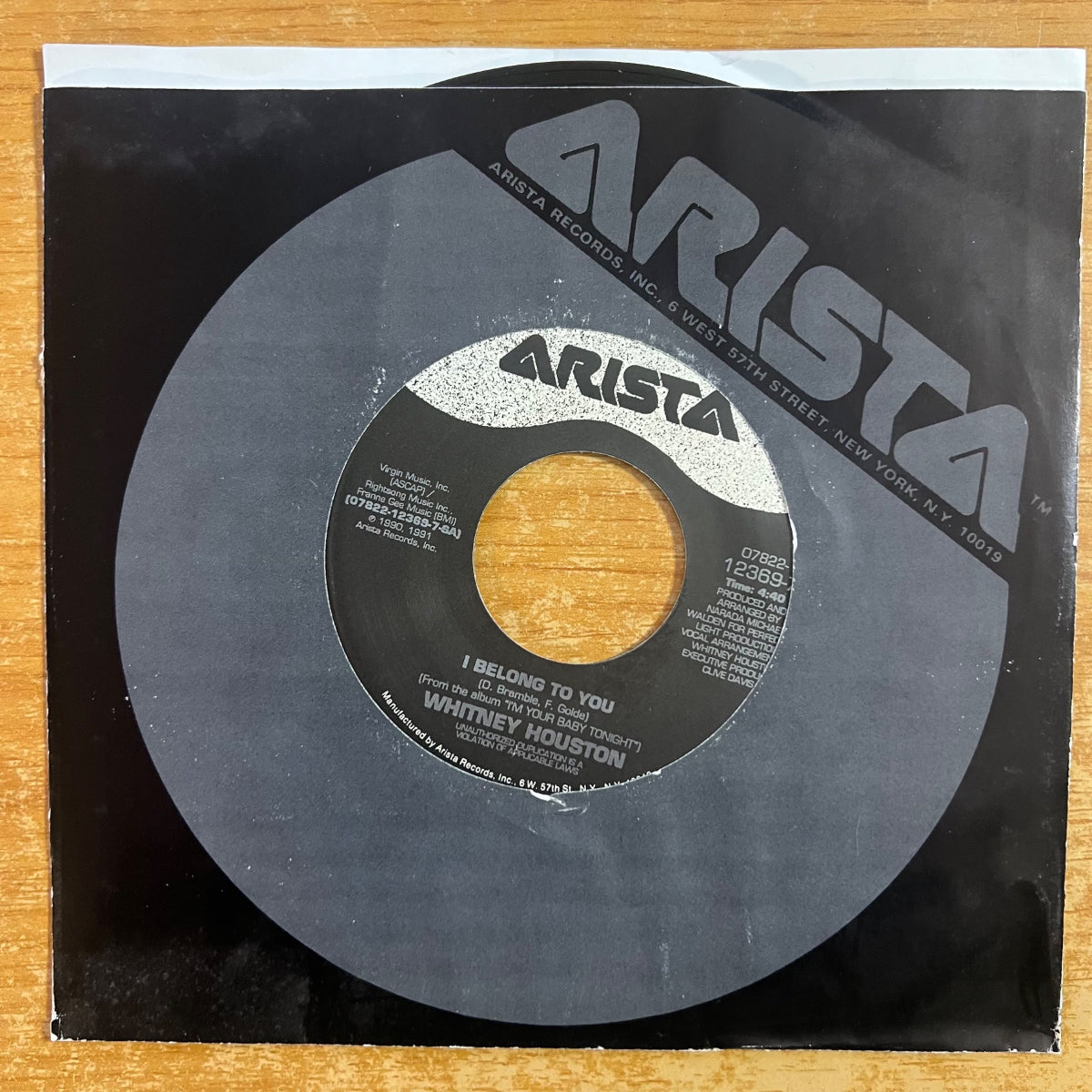 Whitney Houston - I Belong To You / 1ère presse US 1991 - (M-/VG++)