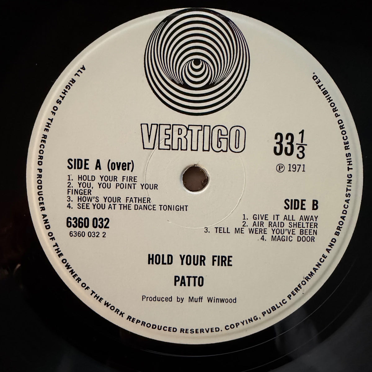 Patto - Hold Your Fire / 1. UK-Press. 1971 - Gimmix Fold-Out Cover - (M-/VG++)