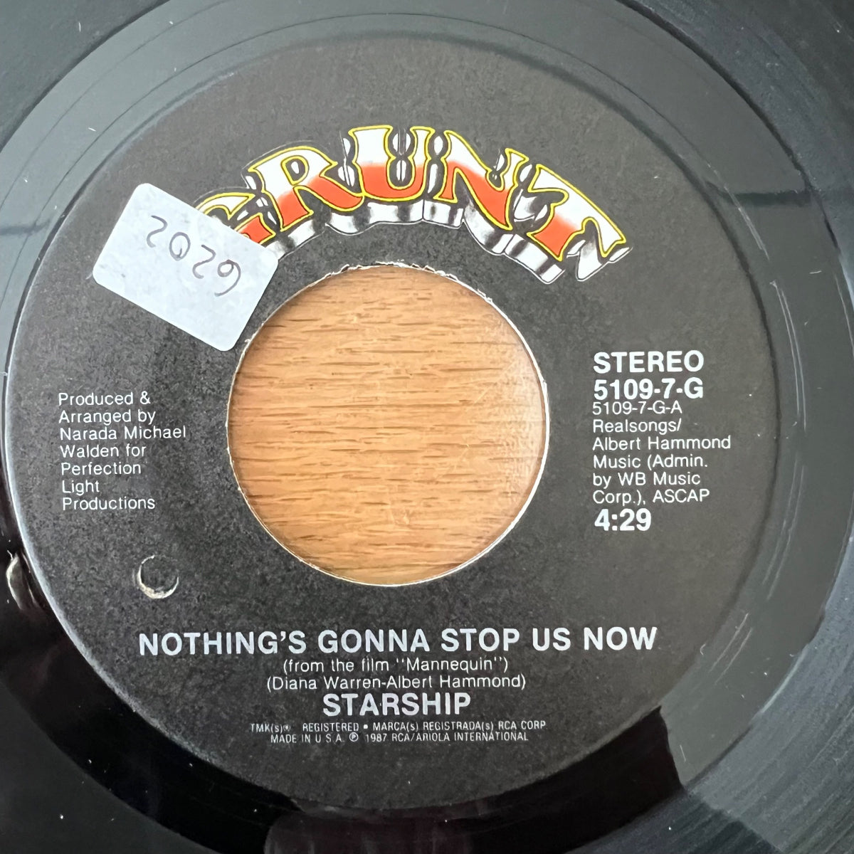 Starship - Nothing's Gonna Stop Us Now / 1. US-Press. 1987 - (M-/VG++)