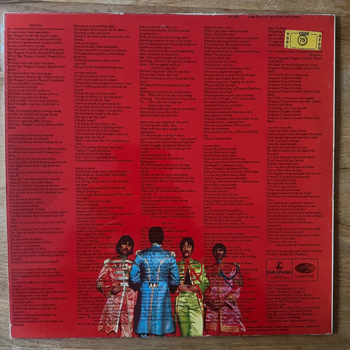 Beatles - Sgt. Peppers Lonely Hearts Club Band / UK-Press. 1979 - Picture Disc - (M-/VG++)