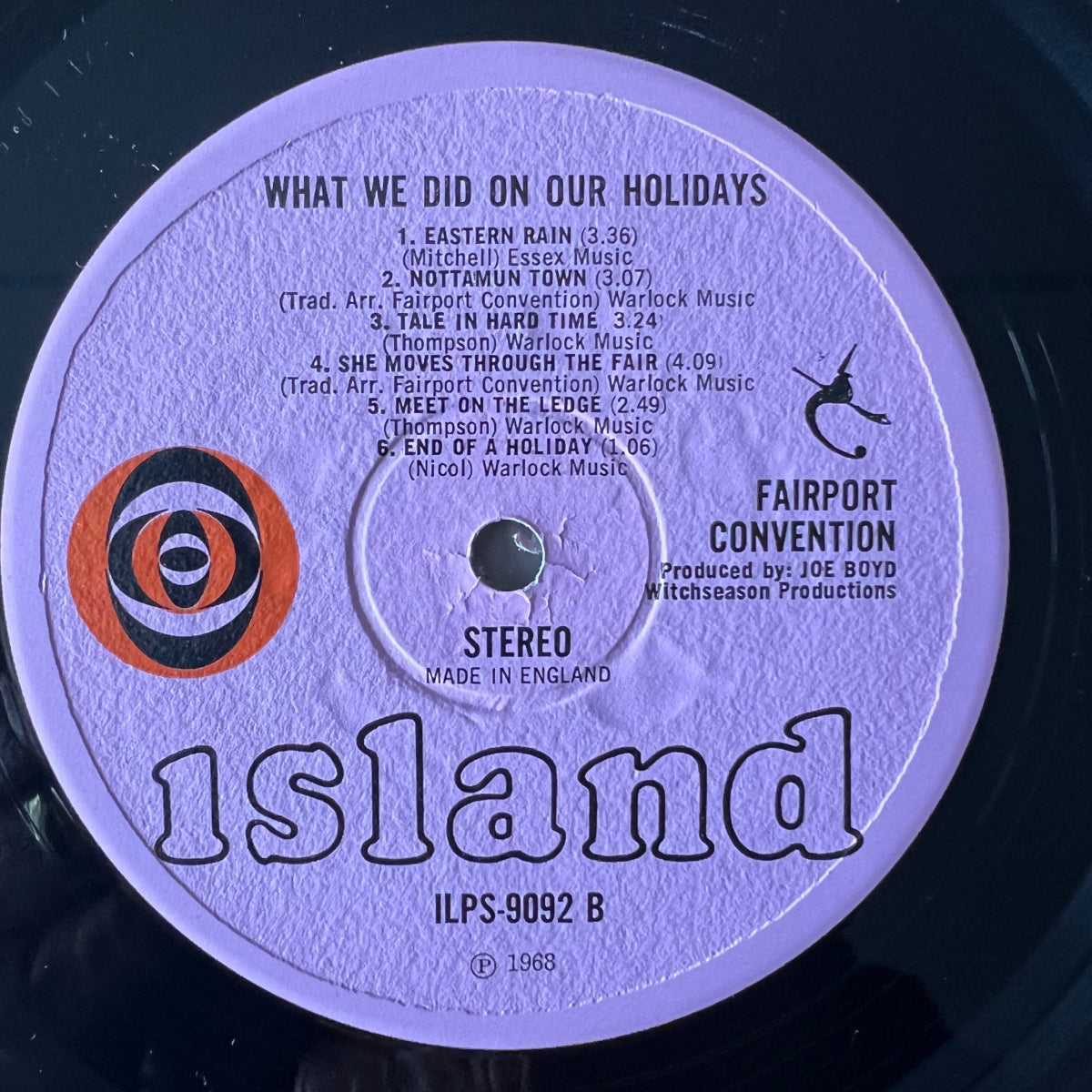 Fairport Convention - What We Did On Our Holidays / 1. UK-Press. 1968 - (M-/VG+)