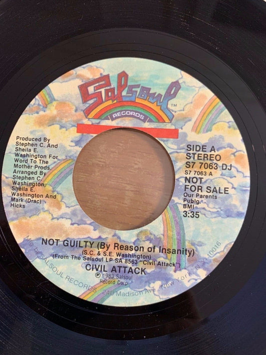 Civil Attack - Not Guilty // US-Promo 1983 - (M-/Neutral)