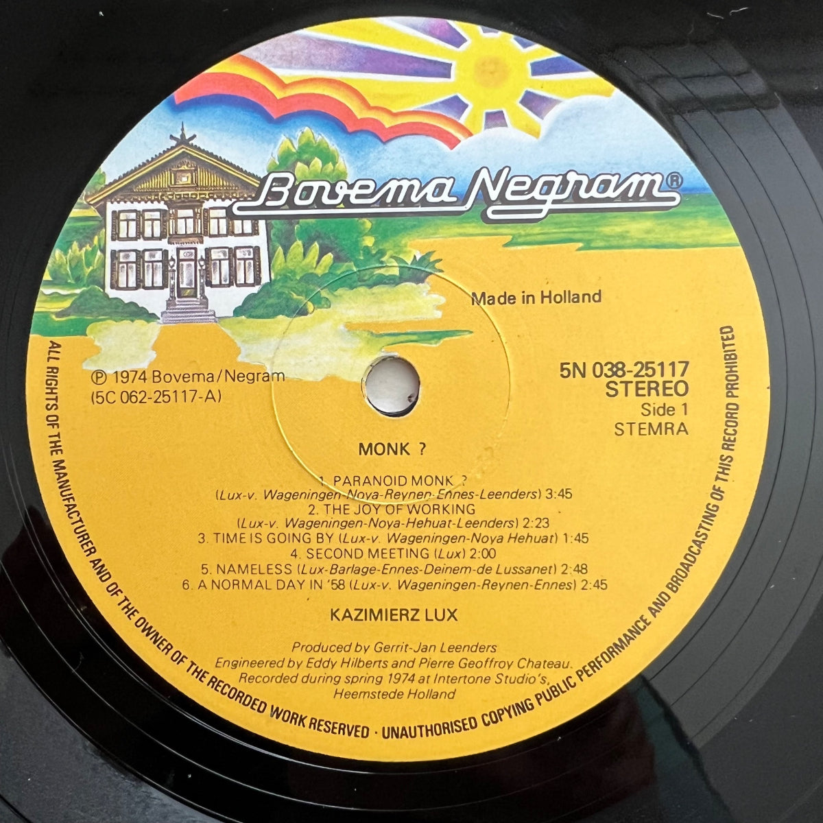 Kazimierz Lux - Monk? / NL-Press. RE von 1974 - (VG++/VG+)