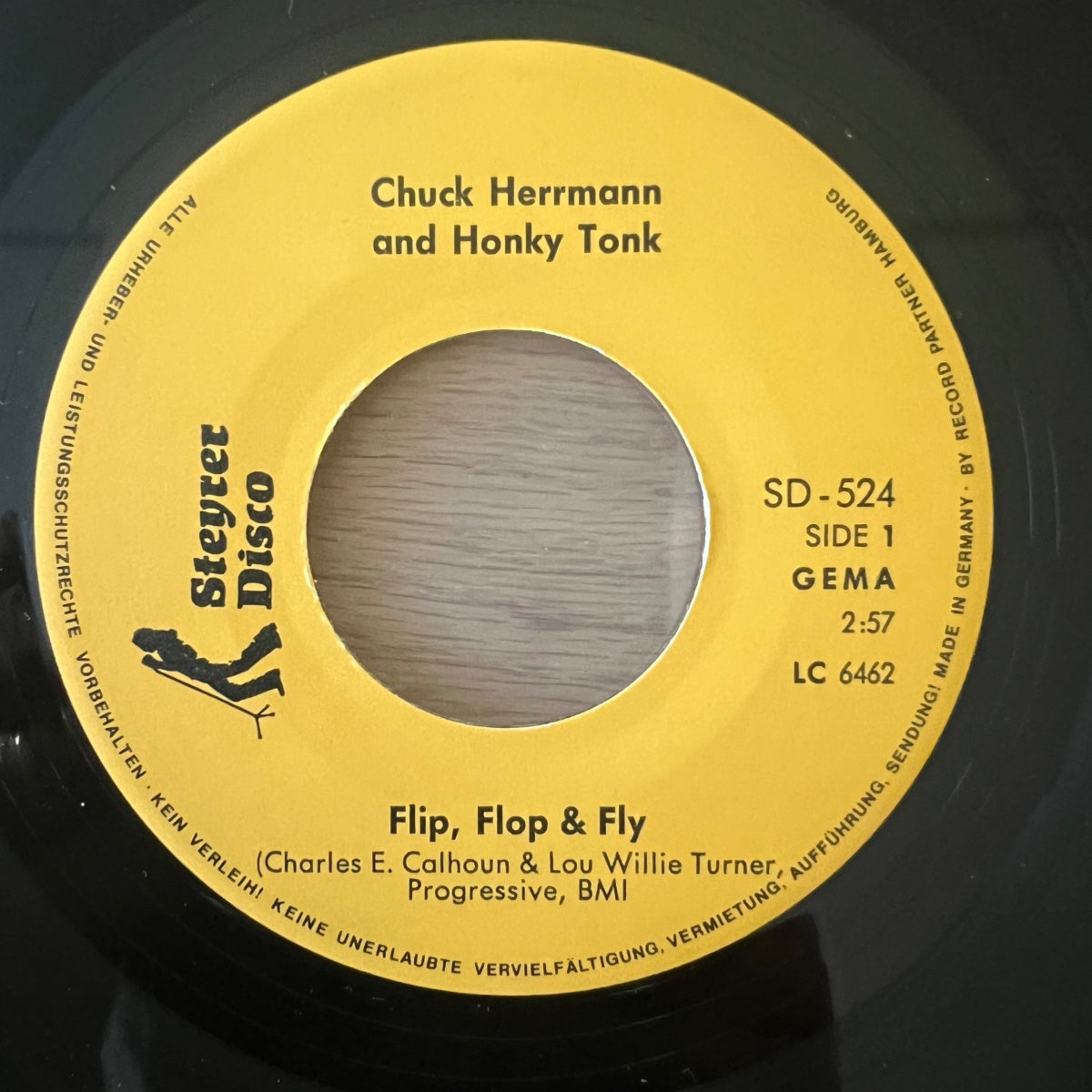 Chuck Herrmann & Honky Tonk - Flip, Flop & Fly / 1. D-Press. 1981 - (M-/M-)
