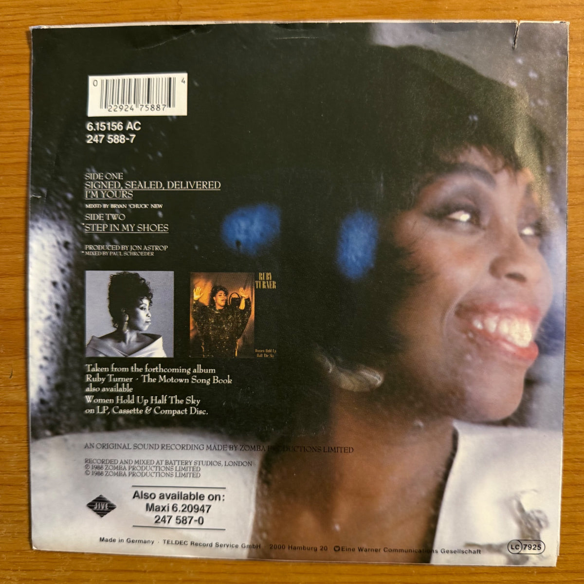 Ruby Turner - Signed, Sealed, Delivered / 1. D-Press. 1988 - (M-/VG++)