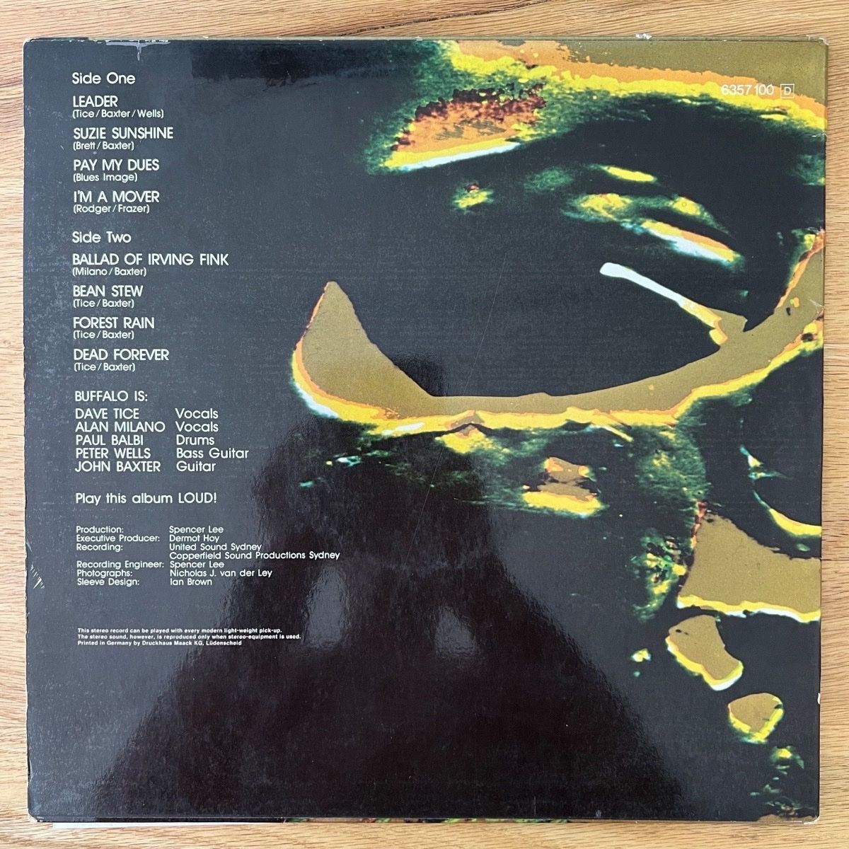 Buffalo - Mort à jamais.... / 1. D-Press. 1972 - (VG++/VG++)