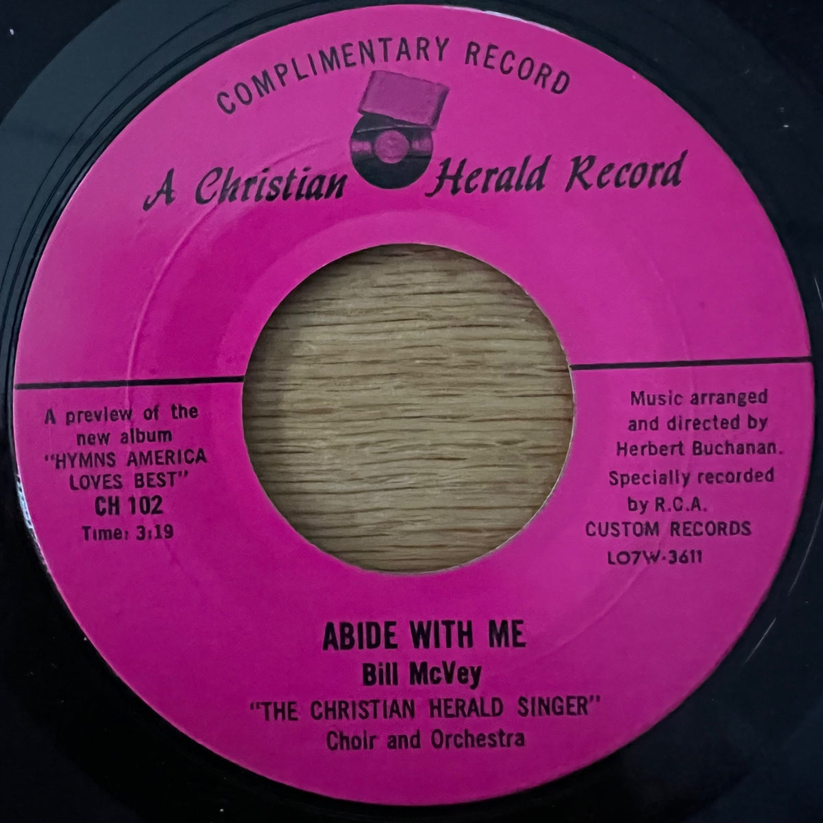 Bill McVey & Christian Herald Singer - Abide With Me / 1. US-Press. 197? - (VG++/Neutral)
